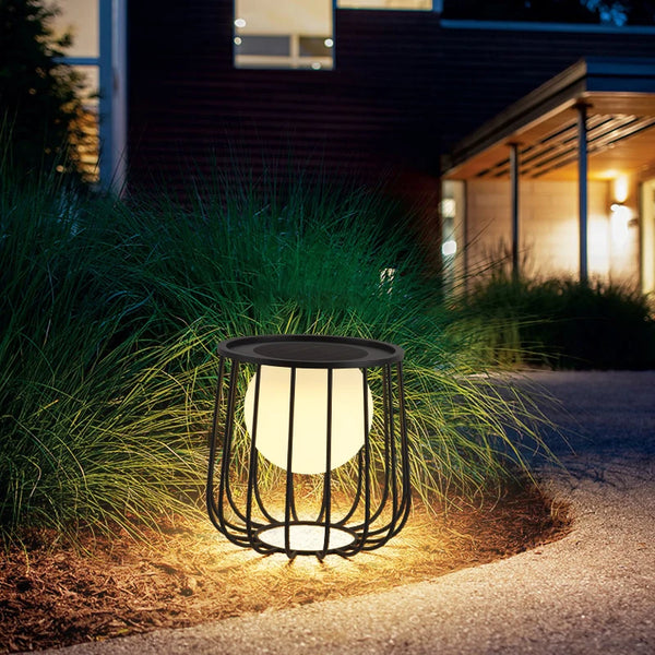 Solar powered outdoor garden light