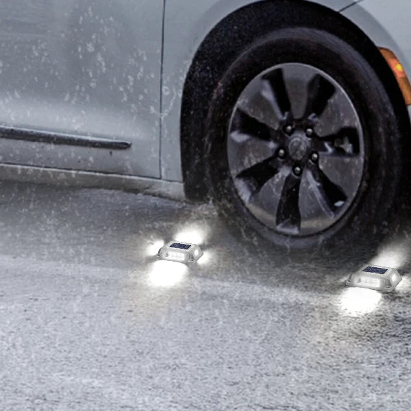 8PCS Solar Underground Deck Lights β IP65 Waterproof LED Spotlights for Garden, Lawn & Street Decor