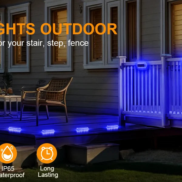 4PCS 16LED Solar Buried Lights β Waterproof Garden Spotlights