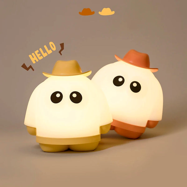 Cute Cartoon Mini LED Table Lamp USB Rechargeable