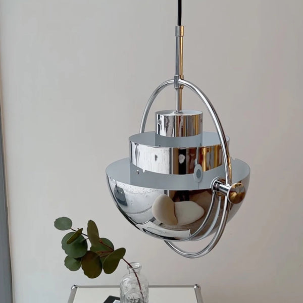 Polished Wrought Iron LED Dining Table Chandeliers