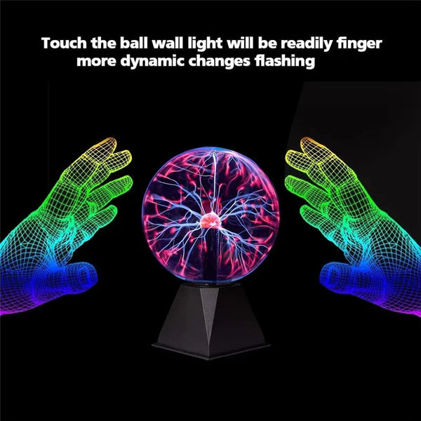 LED Glass Touch Magic Plasma Ball Lamp
