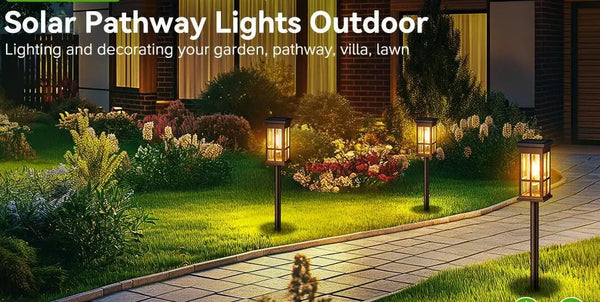 2/6/8 Pack Solar Pathway Lights - Super Bright Outdoor Solar Lights for Patio/Patio/Sidewalk - Outdoor Gifts