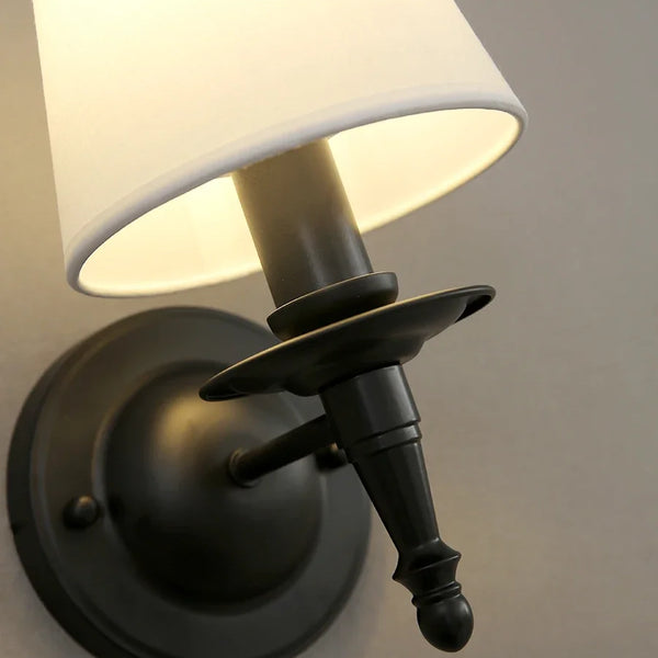 Linen wall lamp, Nordic lampshade
