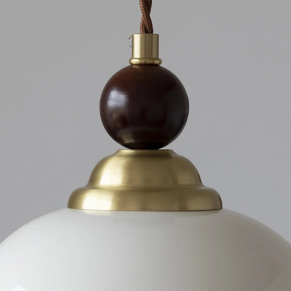 French Hand-painted Ceramics Pendant Lamp