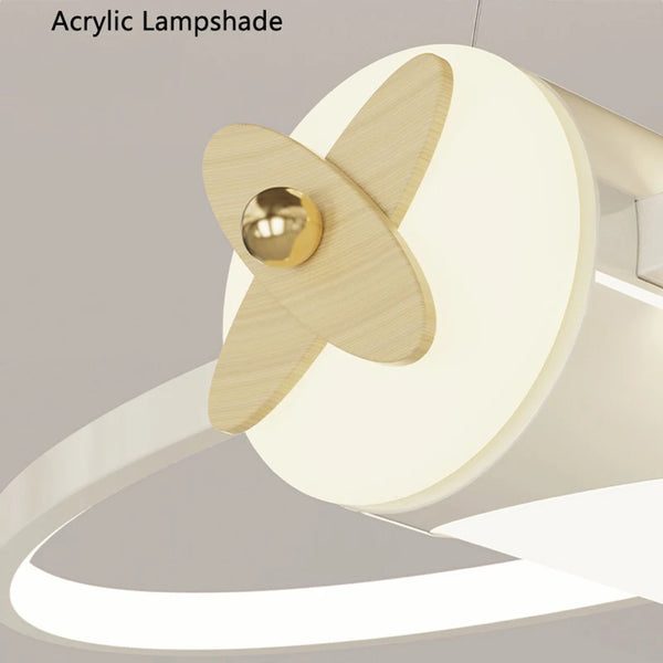 Creative Cartoon Airplane Pendant Lights