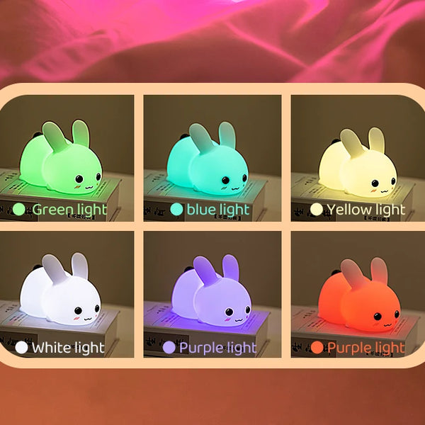 Cute Bunny silicone lamp