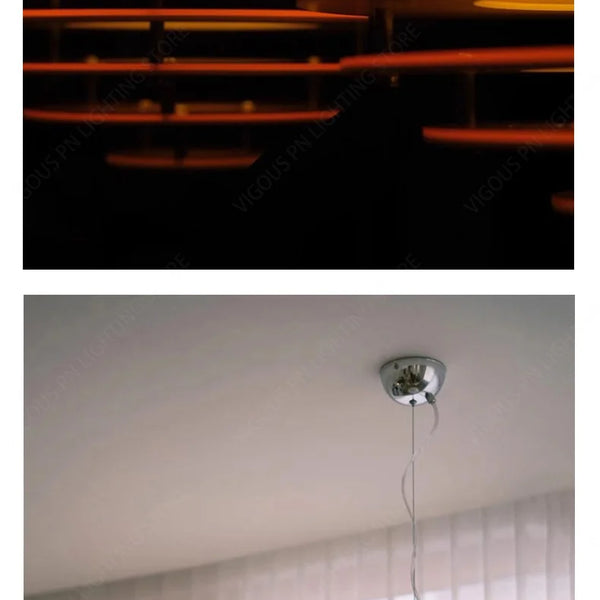 Modern Nordic sunset light acrylic glass pendant light indoor chandelier