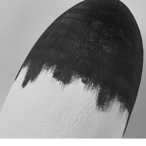 Modern black and white Wabi Sabi pendant light