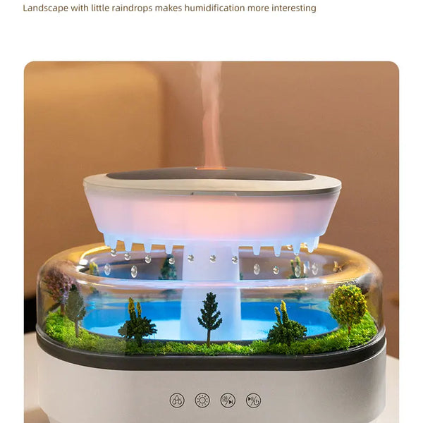 Air Humidifier with Colorful Light, White Noise, Essential Oil Diffuser, Ultrasonic Home Fragrance Diffuser