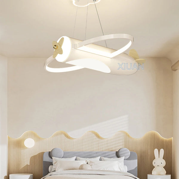 Creative Cartoon Airplane Pendant Lights