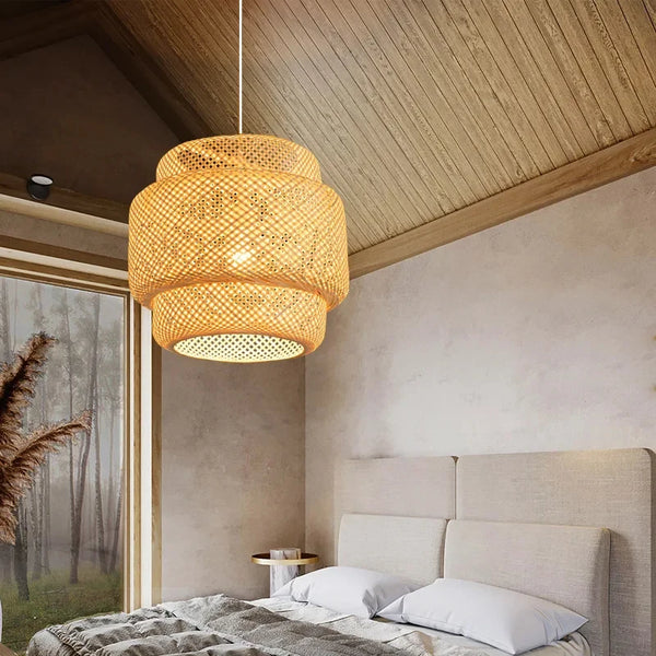 30cm Modern Handmade Bamboo Pendant Light