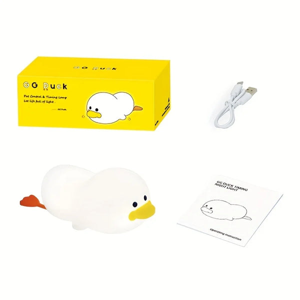 Cute silicone duck lamp