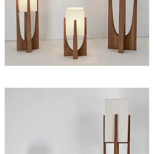 Nordic wooden floor lamps