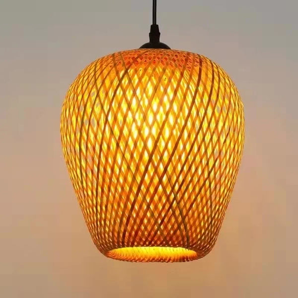 Chinese style hand-knitted bamboo pendant lights