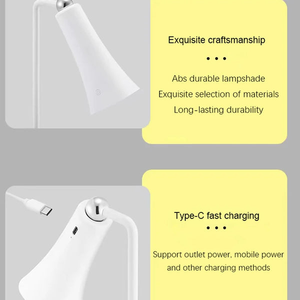 USB Rechargeable LED Magnetic Table Lamp with Dimmable Dimmer