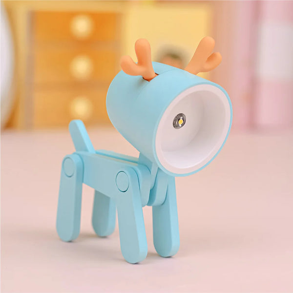 Mini LED Foldable Table Night Light Cute Animal Light