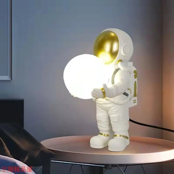 Astronaut desk lamps with rechargeable battery