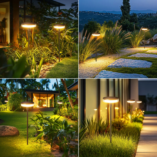 6-Pack Solar Pathway & Garden Lights – Auto On/Off Outdoor Decor for Lawn, Patio & Walkway