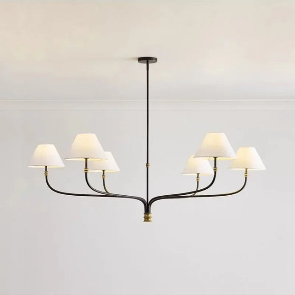 Decorative LED fabric ceiling light