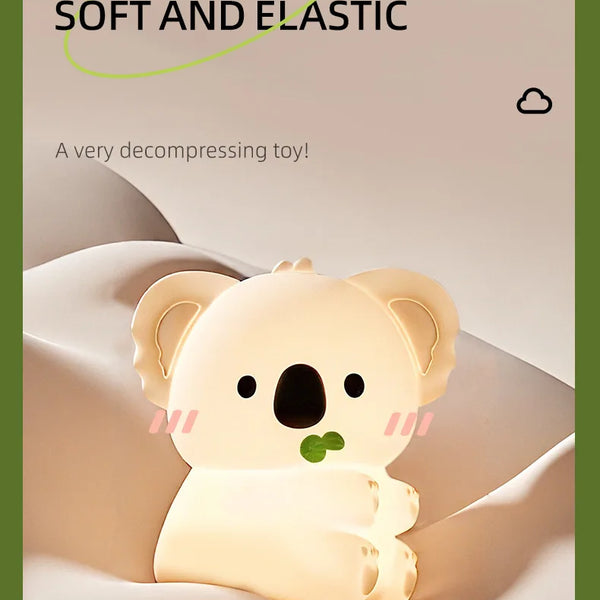 cute koala silicone lamp
