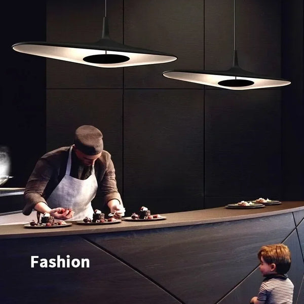 Nordic style modern pendant light irregular resin LED lamp