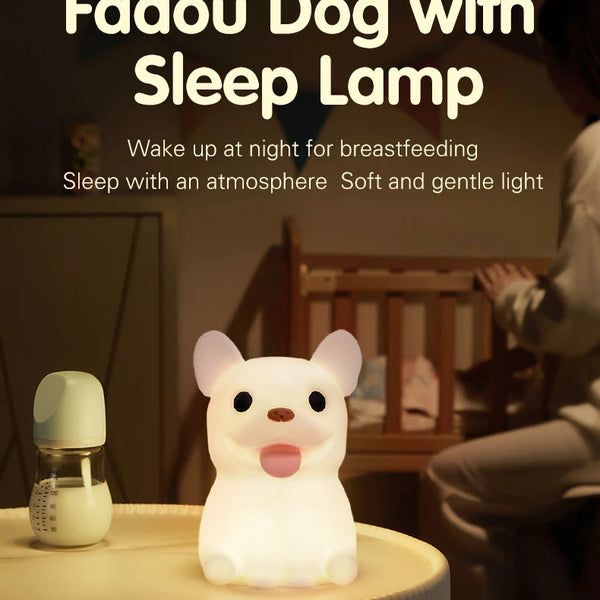 cute Bulldog silicone lamp