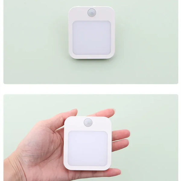 LED Night Lights with Motion Sensor and Adjustable Light for Closet, Bedside, Bedroom, Hallway, Wireless Night Lighting