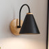 Nordic solid wood wall lamp