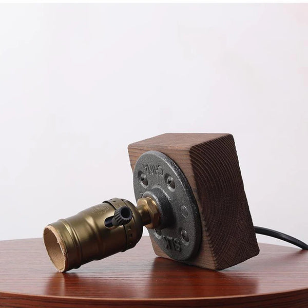 Retro water pipe table lamp
