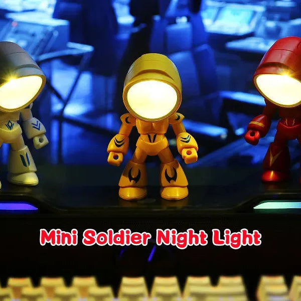 Mini LED Foldable Table Night Light Cute Animal Light