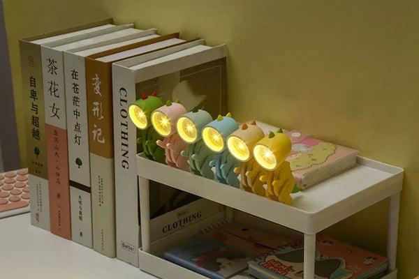 Mini Foldable Magnetic Dinosaur Night Light Battery Operated LED Lamp