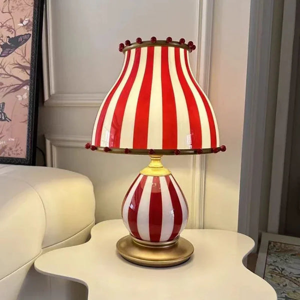 Modern circus style pendant light, glass, with LED light, Nordic style