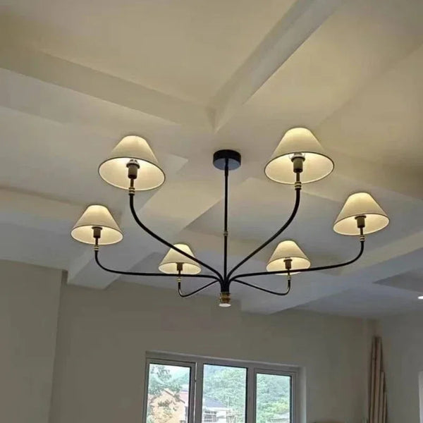 Decorative LED fabric ceiling light