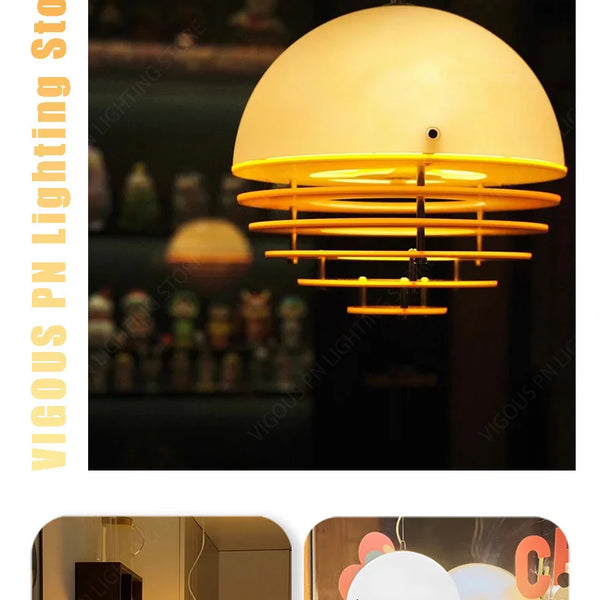 Modern Nordic sunset light acrylic glass pendant light indoor chandelier