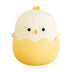 Cute silicone lamp in the shape of a chicken in an eggshell