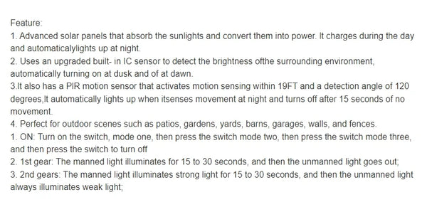 Powerful outdoor solar street light LED waterproof solar lamp