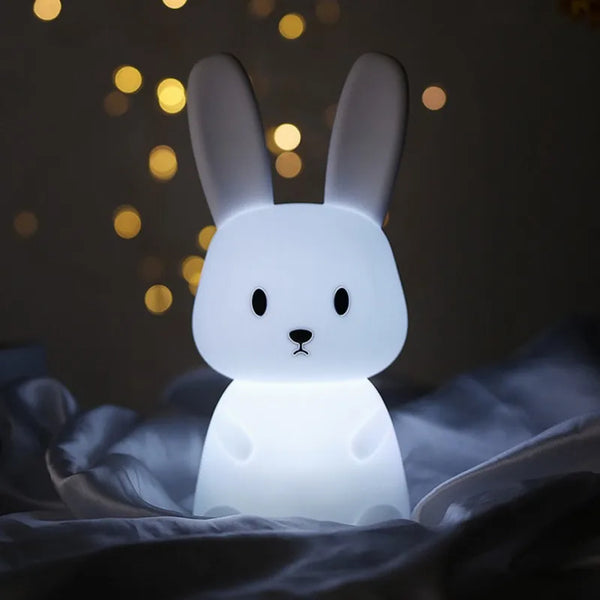 Cute silicone bunny lamp