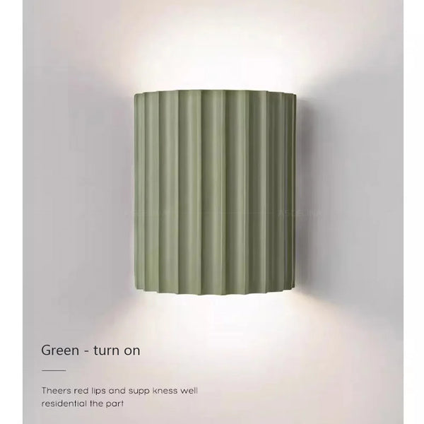 Nordic minimalist resin LED wall light