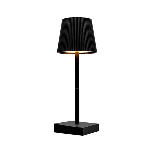 Rechargeable LED table lamp with touch switch and 3 levels of dimmable intensity.