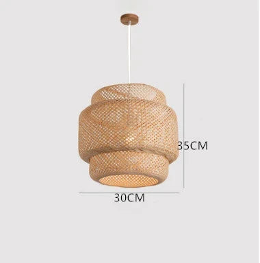 30cm Modern Handmade Bamboo Pendant Light