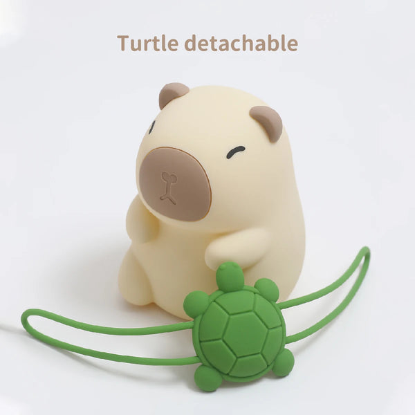 cute capybara silicone lamp