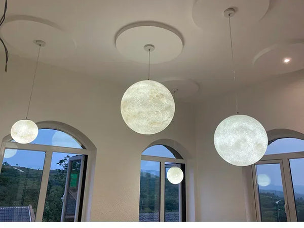 Nordic minimalist style pendant lights moon lamps
