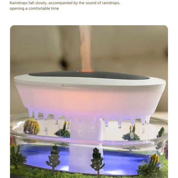 Air Humidifier with Colorful Light, White Noise, Essential Oil Diffuser, Ultrasonic Home Fragrance Diffuser