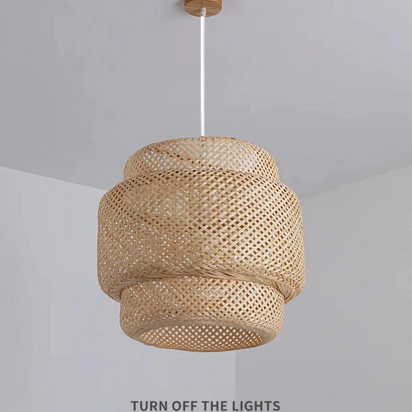30cm Modern Handmade Bamboo Pendant Light