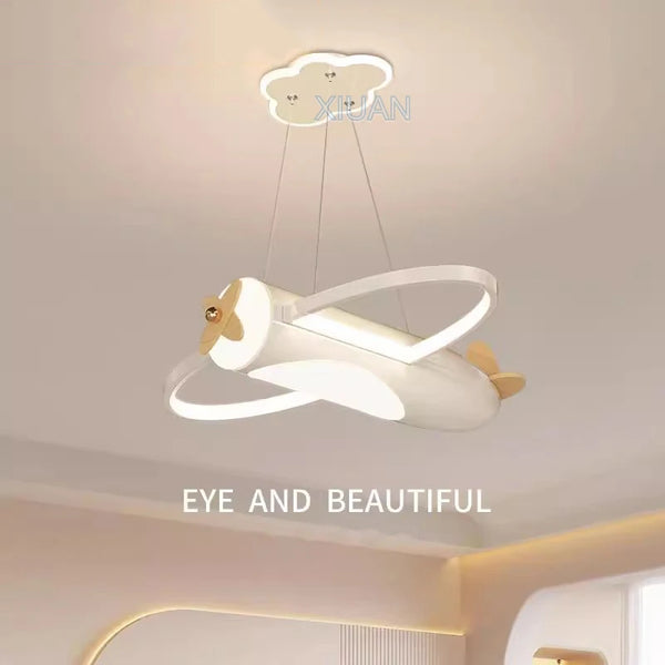 Creative Cartoon Airplane Pendant Lights