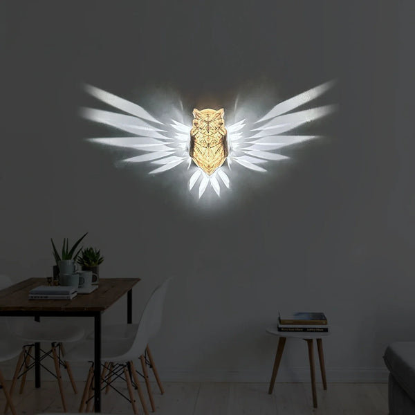 3D Printed Owl Wall/eagle Lamp