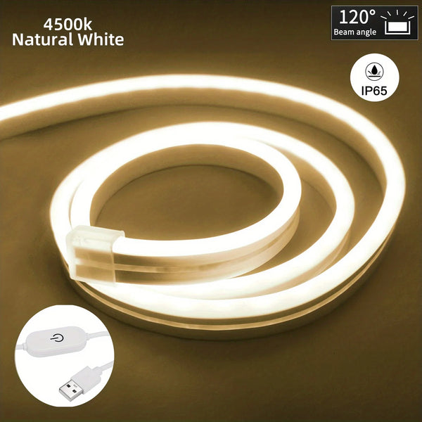Neon LED Strip with Touch Sensor, USB DC 5V
