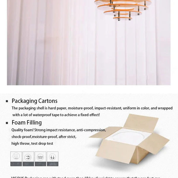 Modern Nordic sunset light acrylic glass pendant light indoor chandelier