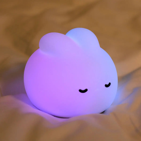 Silicone lamp with cute sleeping rabbit